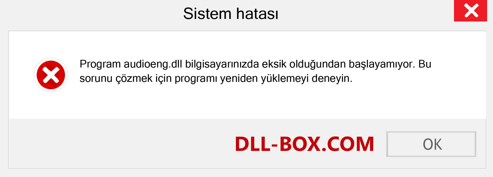 audioeng.dll dosyası eksik mi? Windows 7, 8, 10 için İndirin - Windows'ta audioeng dll Eksik Hatasını Düzeltin, fotoğraflar, resimler